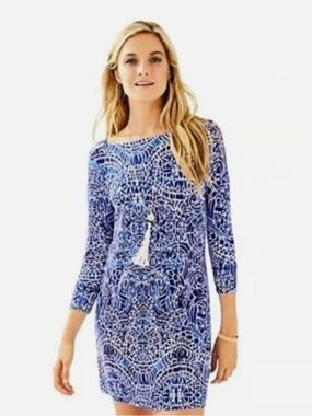 Lilly Pulitzer Sophie dress in blue/white, size M